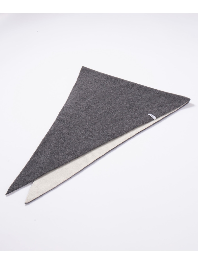 Elegancese elegancese/diamond scarf bicolor ニットスカーフ カシミヤ100% プレゼント ギフト セットアップセブン ファッション雑貨 マフラー・ストール・ネックウォーマー グレー ホワイト レッド【送料無料】