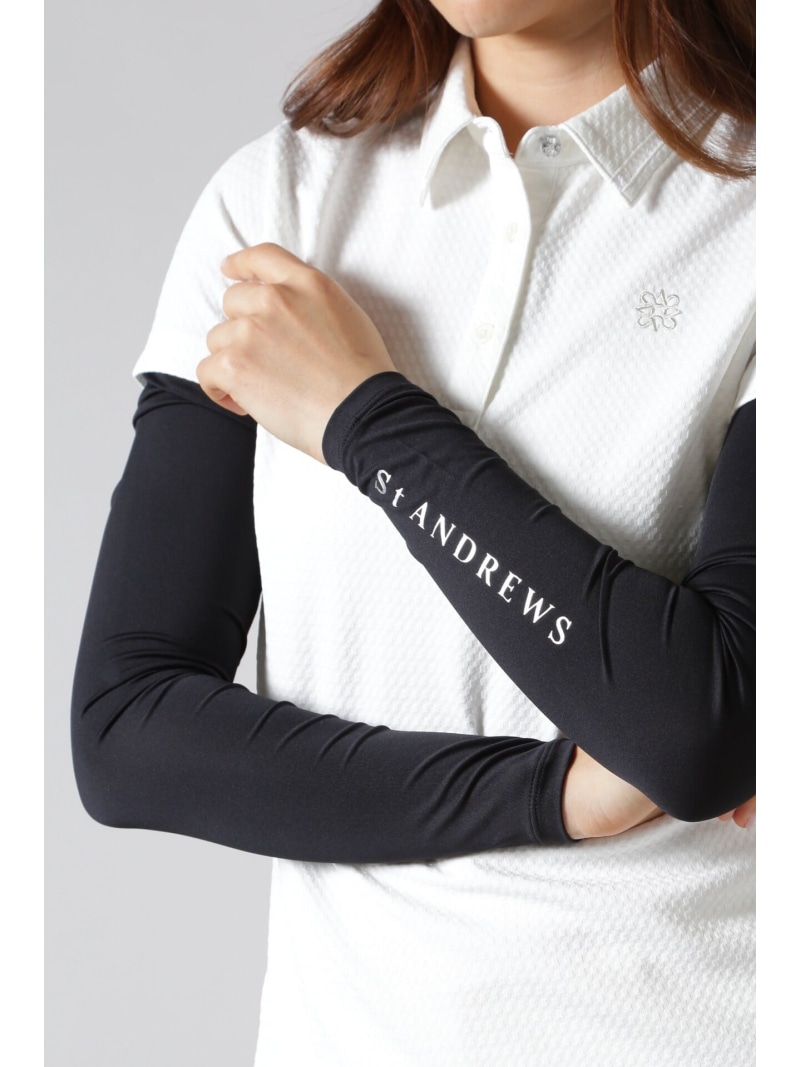 St ANDREWS アームカバー (WOMENS) セントアンドリュース スポーツ・アウトドア用品 ゴルフグッズ ホワイト ブラック【送料無料】