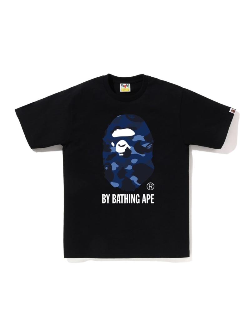 A BATHING APE COLOR CAMO BY BATHING APE TEE ア ベイシング エイプ トップス カットソー・Tシャツ ブラック ホワイト【送料無料】| Fashion Men