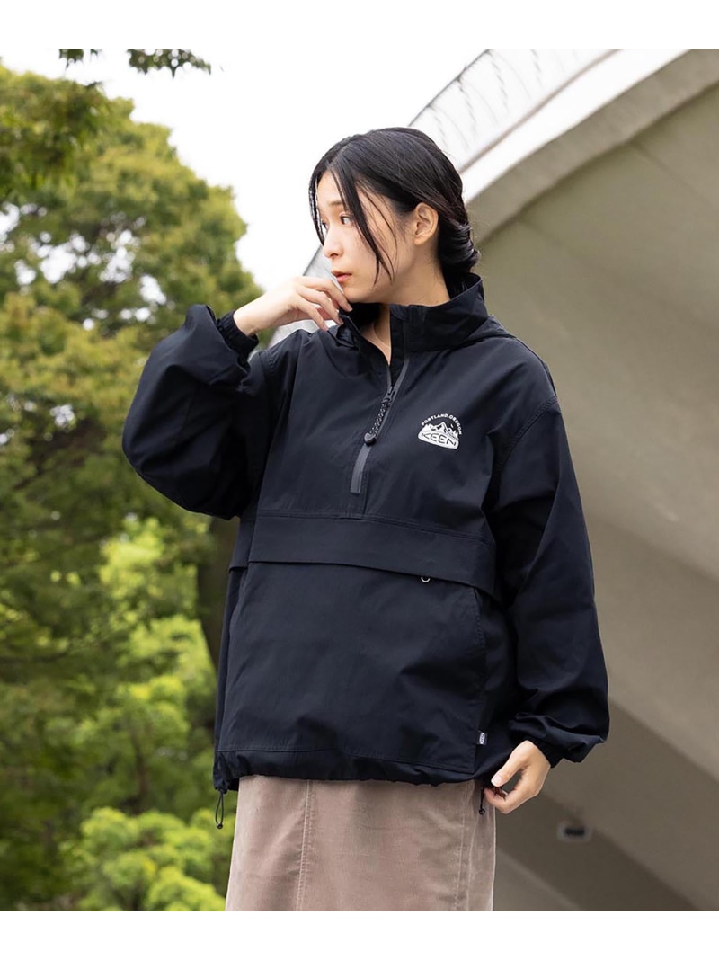 KEEN ALL GENDER NYLON ANORAK WS ユニセックス ナイロン アノラッ フーディ キーン トップス スウェット・トレーナー ブラック【送料無料】