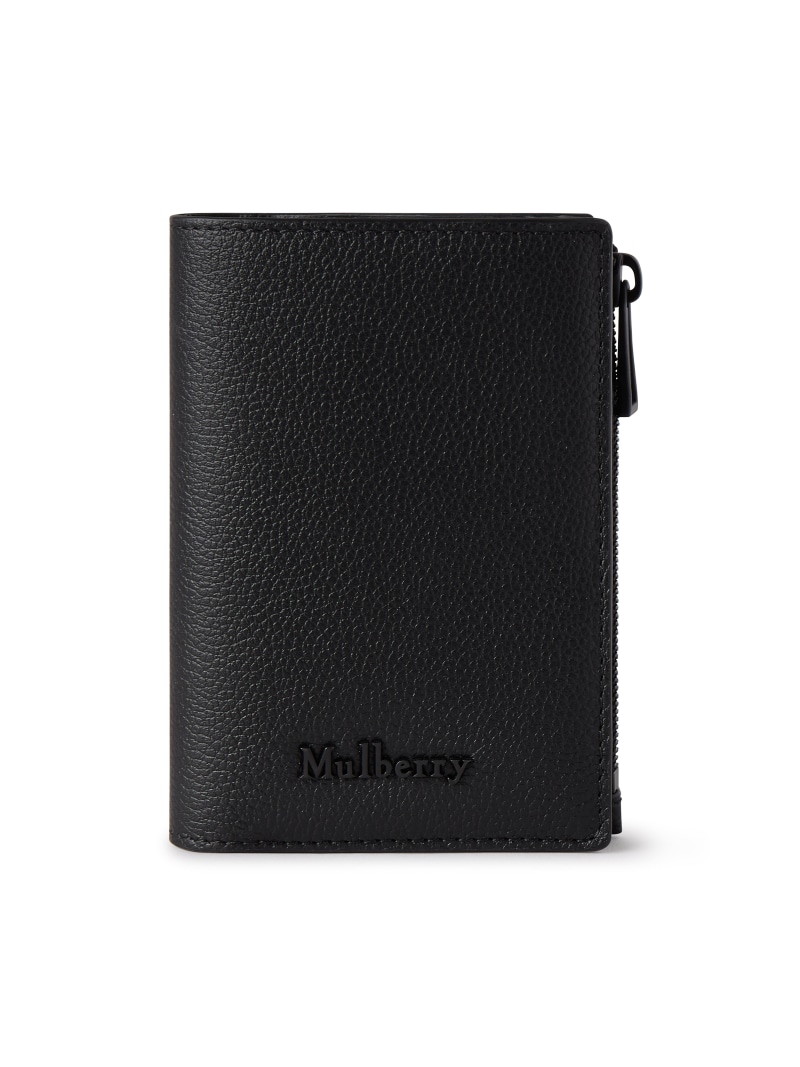 Mulberry 【マル木ノ実堅苦しさ】ファリンドン パウダーコンパクト ウォレット マル木ノ実 がま口・合切袋・容れもの がま口 黒いこと【貨物輸送無料】 財布・ケース-メンズ財布-バッグ・小物・ブランド雑貨