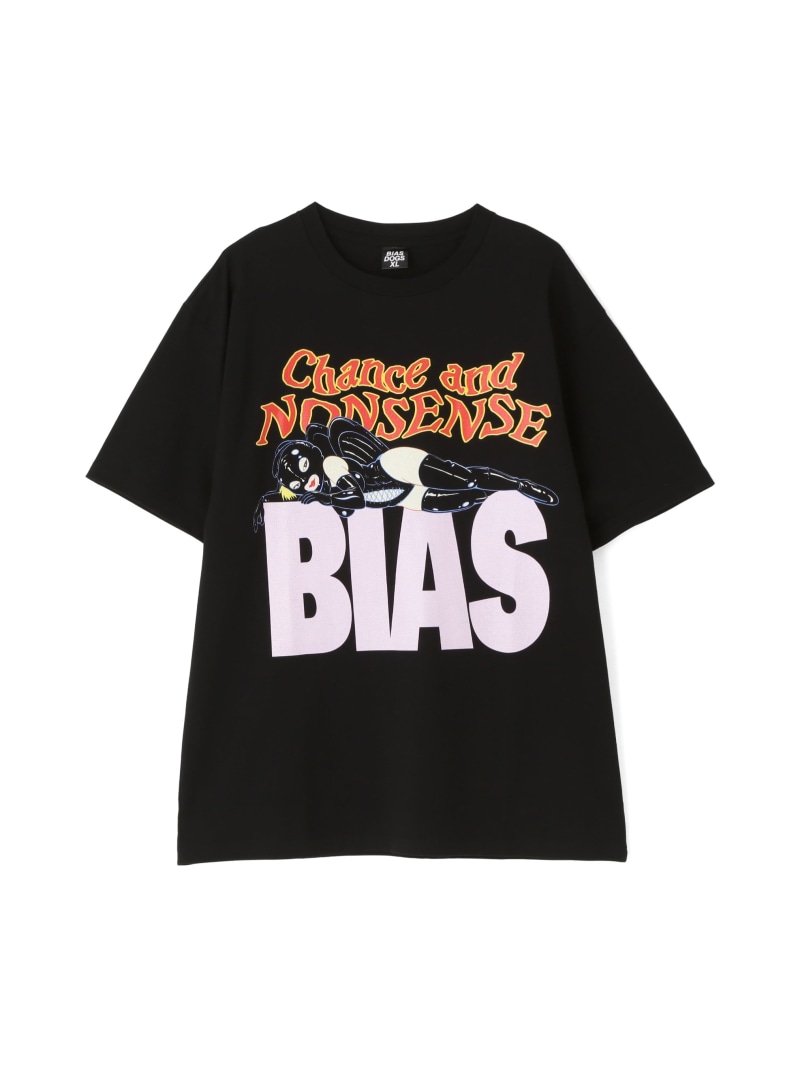 LHP BIAS DOGS/バイアスドッグス/CRAP T-SHIRT エルエイチピー トップス カットソー・Tシャツ ブラック ホワイト【送料無料】
