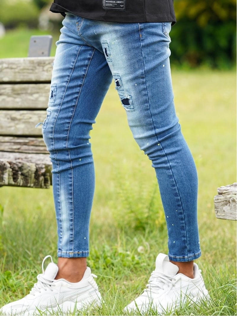 Retro Engine Retro Engine/(M)24/P.D.R Denim PT アダムスジャグラー ズボン下 デニム・ジーンズズボン下 青色【貨物輸送無料】