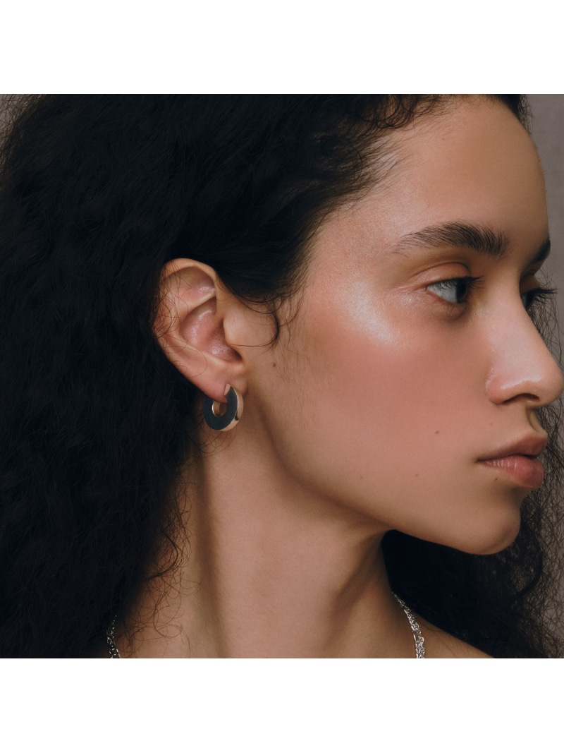 quip queint quip queint/circle hoop pierce/サークルフープピアス フォブ アクセサリー・腕時計 ピアス シルバー【送料無料】｜ Fashion Men