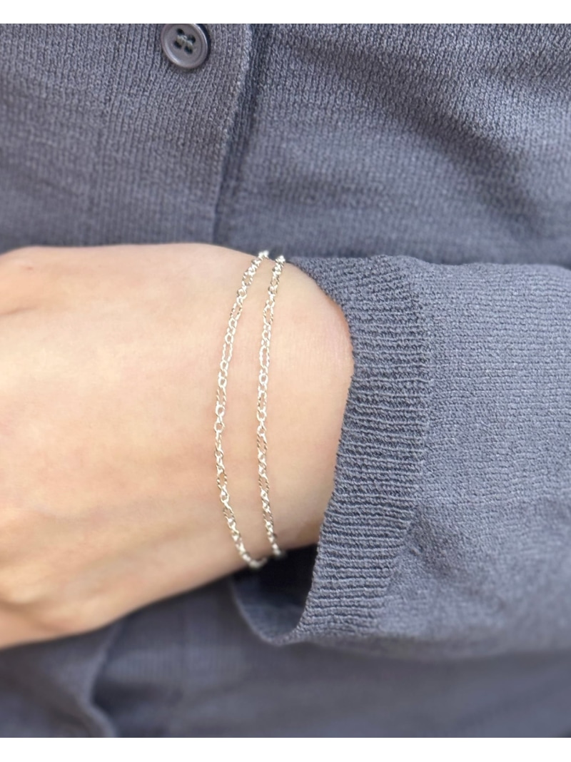 H.O.V H.O.V/FORM CHAIN BRACELET/質問用紙 チェーン店 腕輪 ユニ一発やる フォブ 添え物・ウオッチ ブレスレット・バングル しろがね色【貨物輸送無料】