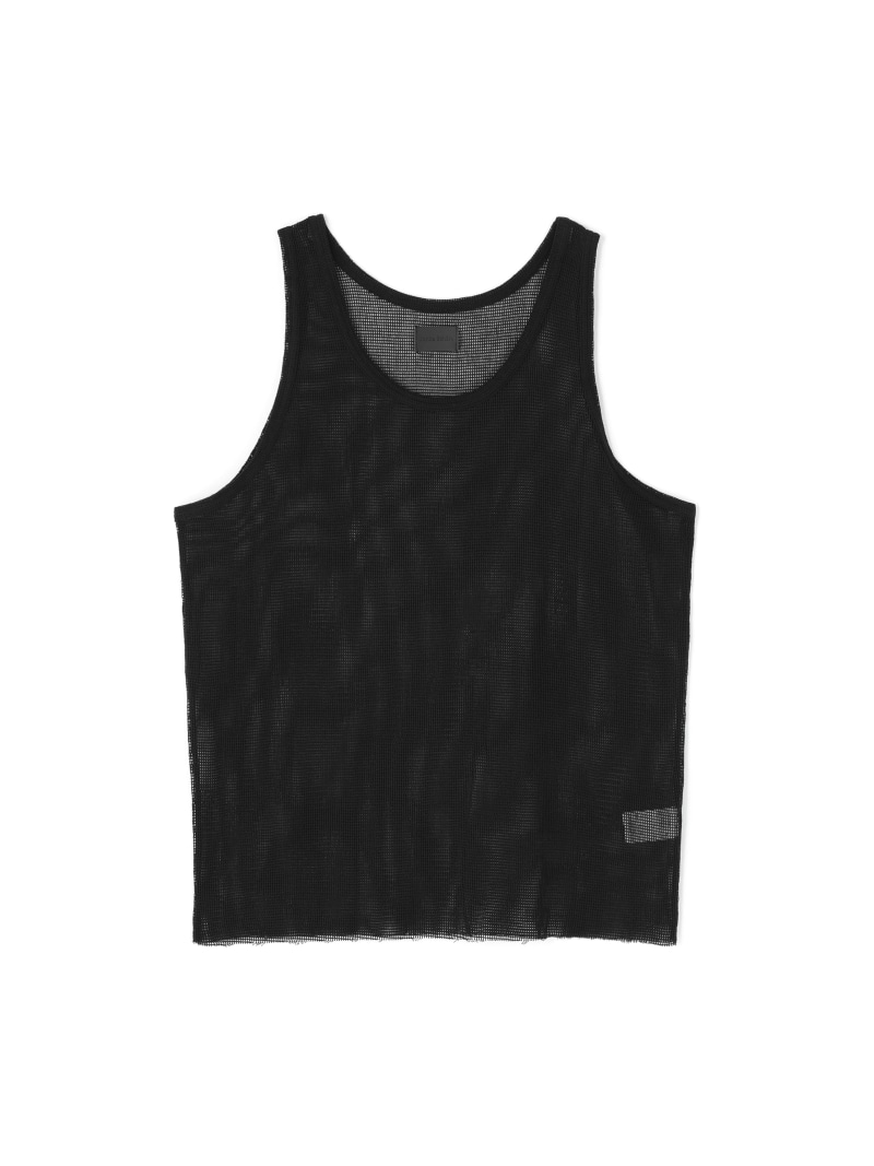 LHP DankeSchon/ダンケシェーン/MESH TANKTOP エルエイチピー トップス ノースリーブ・貯蔵タンクとっ始め 薄墨色 黒いこと 白いこと【貨物輸送無料】