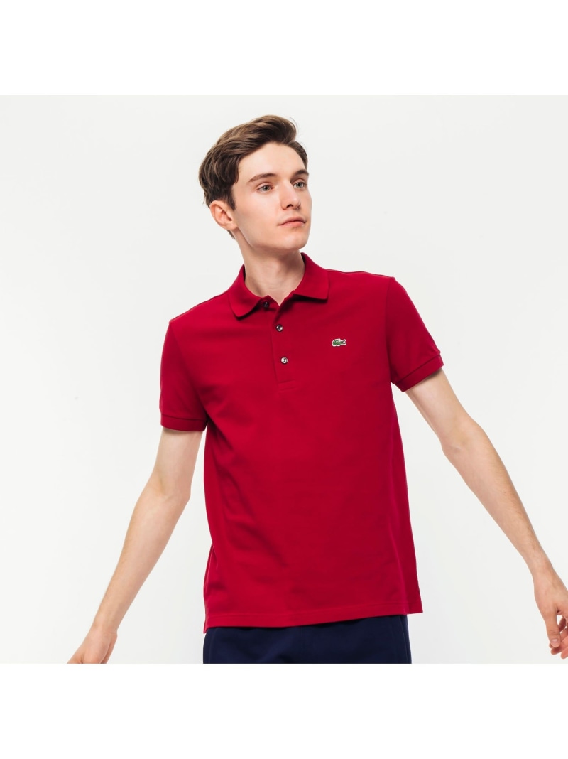 LACOSTE スリムフィットソリッドポロシャツ(半袖) ラコステ ベージュ