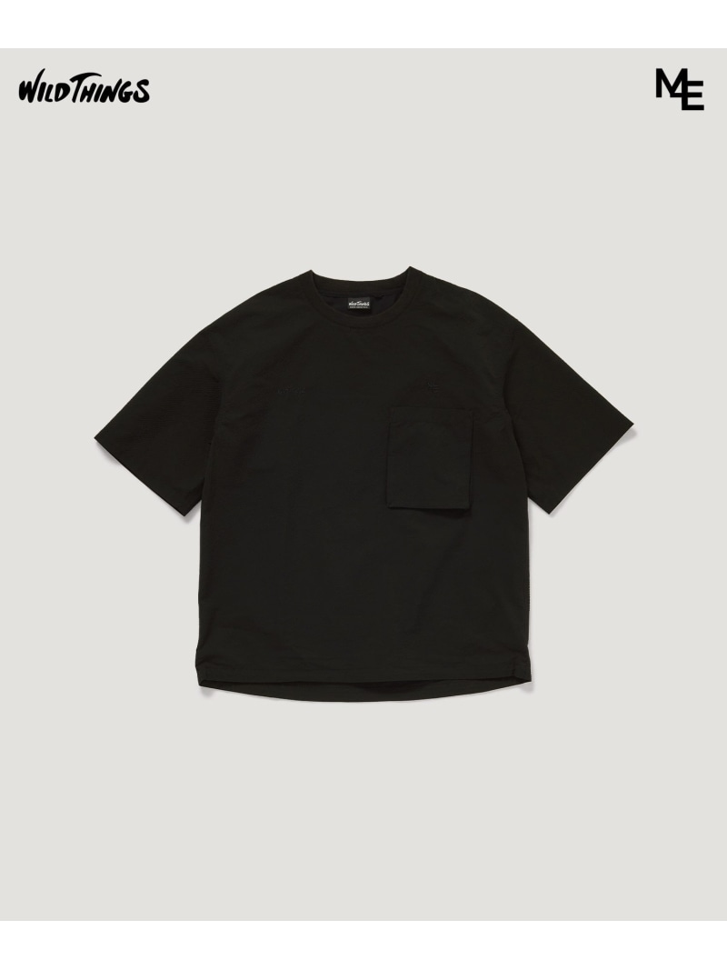MINOTAUR INST. FOR ESTNATION MINOTAUR INST. FOR ESTNATION / M4E x WILD THINGS POCKET T-SHIRT エストネーション トップス カットソー・プルオーバー 緑であること 黒いこと【貨物輸送無料】