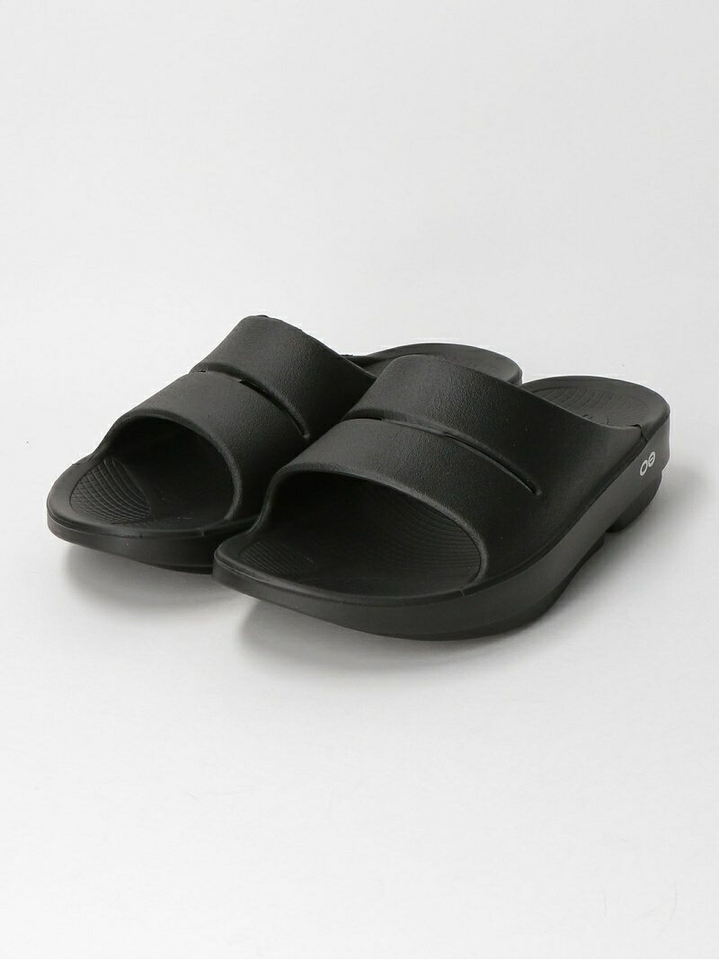 United Arrows Green Label Relaxing ウーフォス Sc Oofos Ooahh サンダル ユナイテッドアローズ 緑であること付け紙リラクシング シューズ サンダル ミュール 黒いこと 貨物輸送無料 United Arrows Green Label Relaxing メンズ シューズ ユナイテッドアローズ グリーン