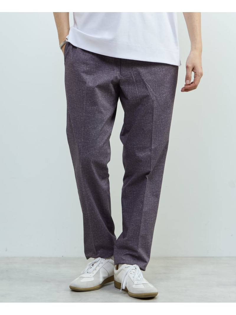 MEN\u0027S MELROSE プリントテックドットジャージイージーパンツ(セットアップ可) メンズメルローズ ズボン下 スラックス・御召しものズボン下 米国海軍 薄墨色 ベージュ【貨物輸送無料】