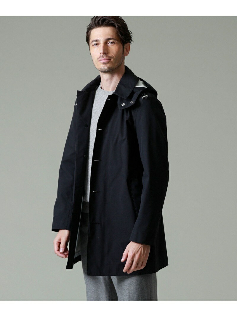 注目ショップブランドのギフト 別注 レインコート Mackintosh レインコート 別注 ベージュ テクニカルフードコート Mackintosh Rakuten コート ジャケット Hoodtech 送料無料 London メンズ コート ジャケット ブラック マッキントッシュ ロンドン