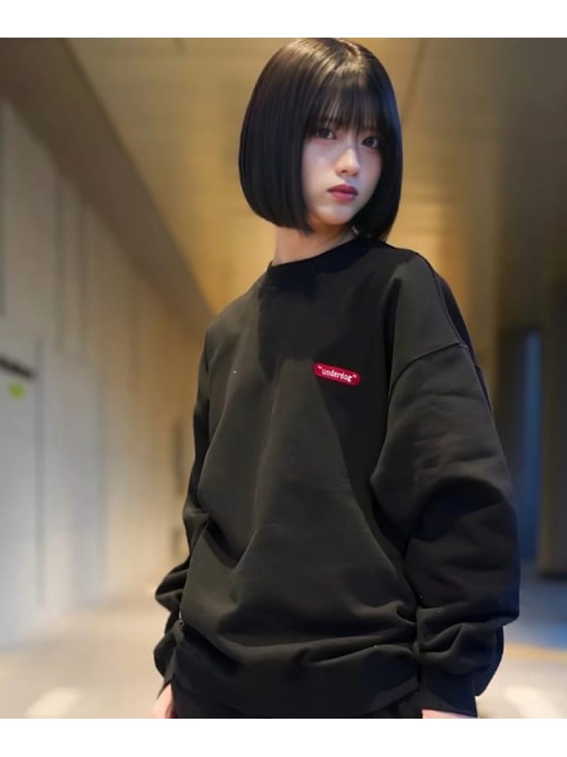 GALLIS ADDICTION 【GALFY×GALLIS ADDICTION】安定の別注クルースウェット(MENS) ジャックローズ トップス スウェット・トレーナー ブラック【送料無料】