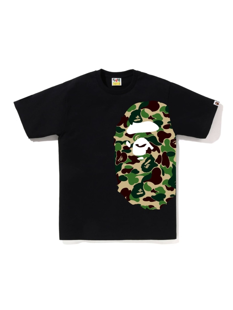 A BATHING APE ABC CAMO SIDE BIG APE HEAD TEE ア ベイシング エイプ トップス カットソー・Tシャツ ブラック ホワイト【送料無料】| Fashion Men