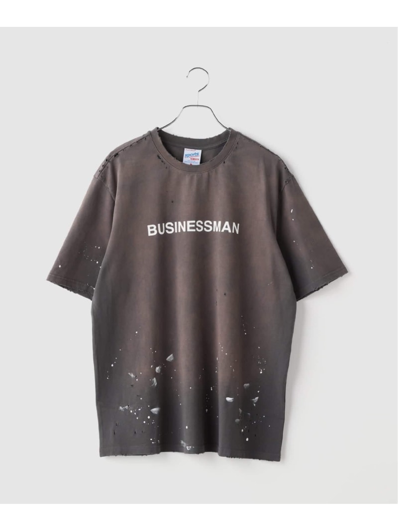 JOINT WORKS PLATEAU STUDIO / プラトースタジオ Vintage tee - business ジョイントワークス トップス カットソー・Tシャツ ブラック グリーン【送料無料】