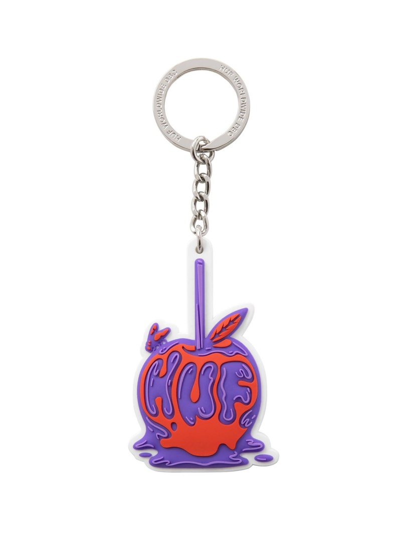 HUF POISON APPLE KEY CHAIN ハフ ファッショングッズ チャーム キーチェーン ホワイト 本日の目玉