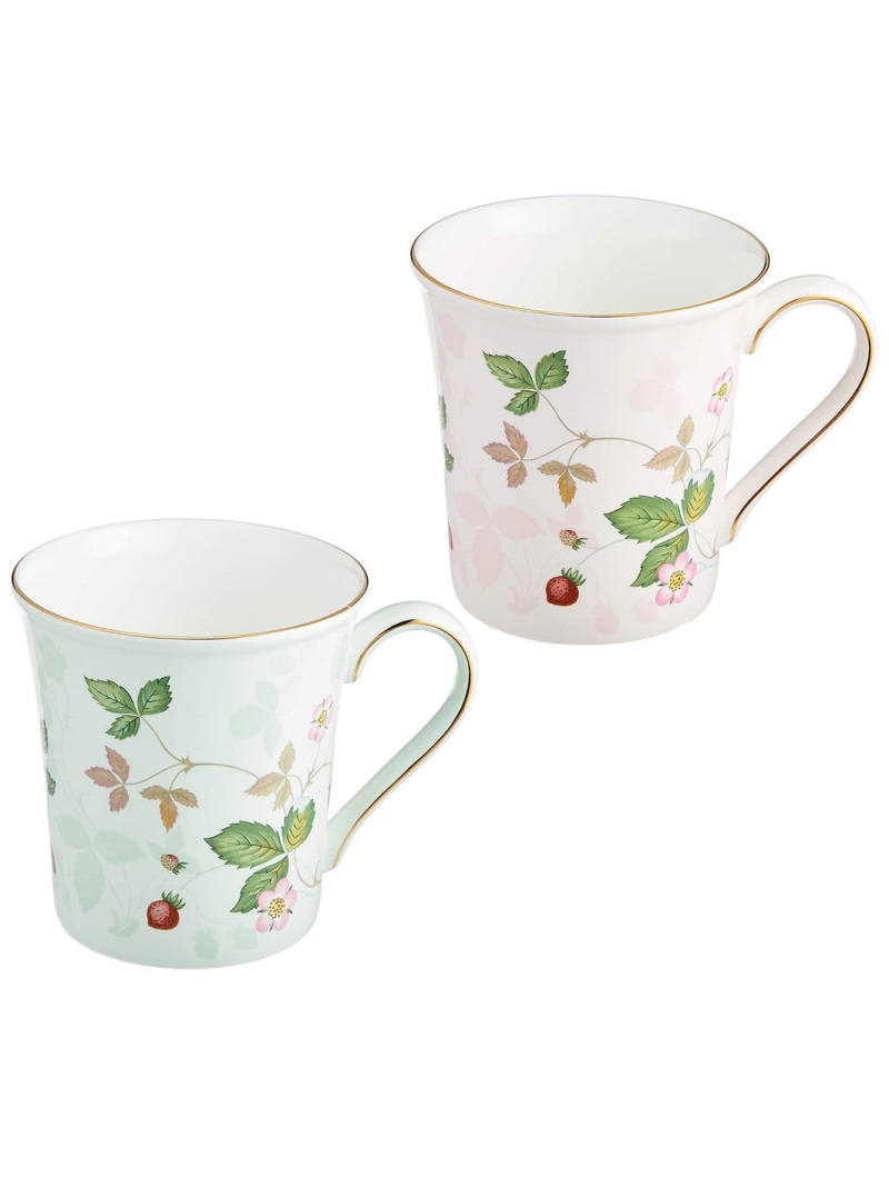 WEDGWOOD [公式] ウェッジウッド ワイルド ストロベリー パステル マグ ペア ウェッジウッド 食器・調理器具・キッチン用品 グラス・マグカップ・タンブラー【送料無料】