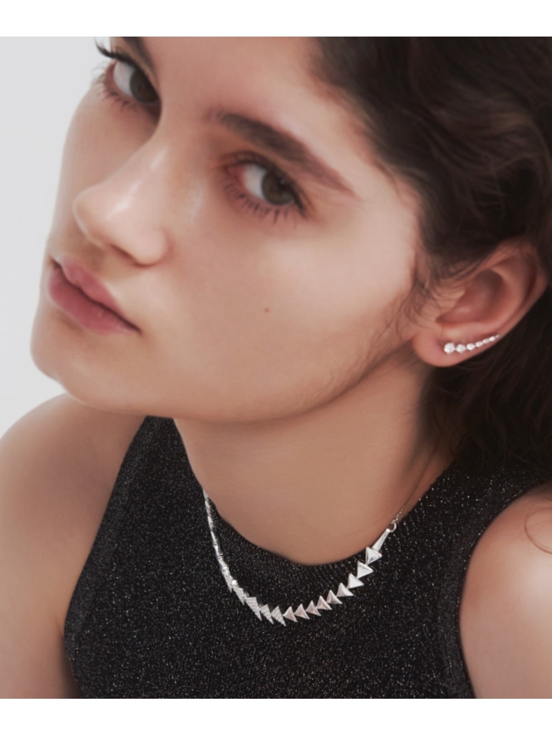 quip queint quip queint/glister triangle necklace フォブ アクセサリー・腕時計 ネックレス シルバー【送料無料】｜ Fashion Men
