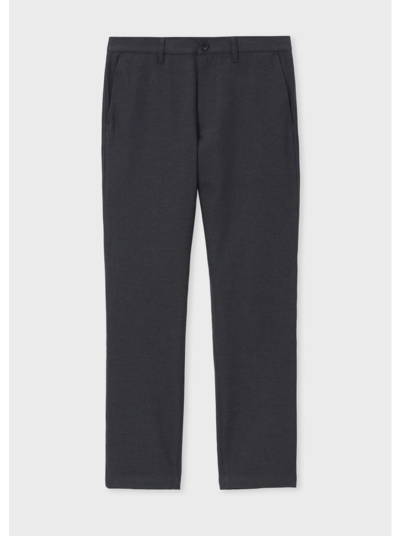PS Paul Smith ストレッチツイル テーパードトラウザーズ ポール・スミス パンツ スラックス・ドレスパンツ ブラック ブラウン グレー【送料無料】| Fashion Men