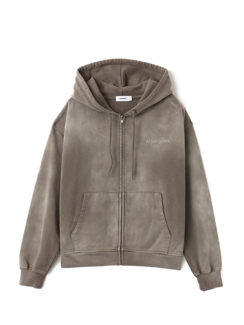 atmos atmos Fade Color Zip-up Hooded Sweatshirt BEIGE アトモス トップス パーカー・フーディー ベージュ【貨物輸送無料】