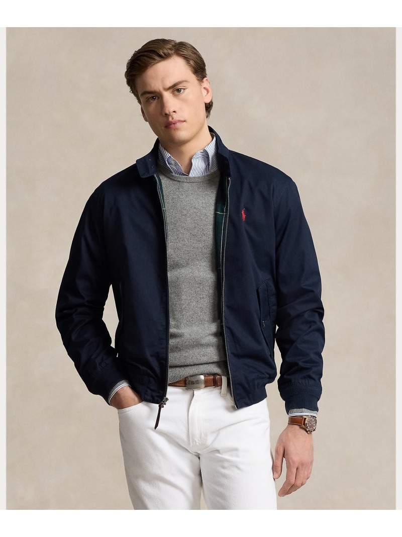 POLO RALPH LAUREN ツイル ジャケット ラルフローレン ジャケット・アウター ブルゾン・ジャンパー ネイビー【送料無料】| Fashion Men