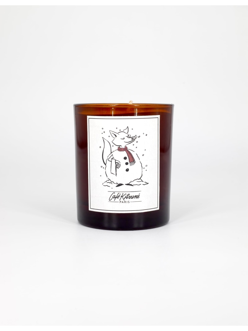 CAFE KITSUNE Cafe Kitsune/(U)BARISTA FOX SNOWMAN CANDLE メゾン キツネ インテリア・生活雑貨 ディフューザー・お香・アロマオイル・キャンドル ブラウン【送料無料】| Fashion Men