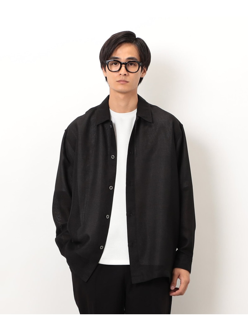 【SALE／10%OFF】COMME CA ISM カラミメッシュ プルオーバー上衣 コムサイズム ジャケット・アウター 上衣・前掛け 黒いこと【RBA_E】【貨物輸送無料】