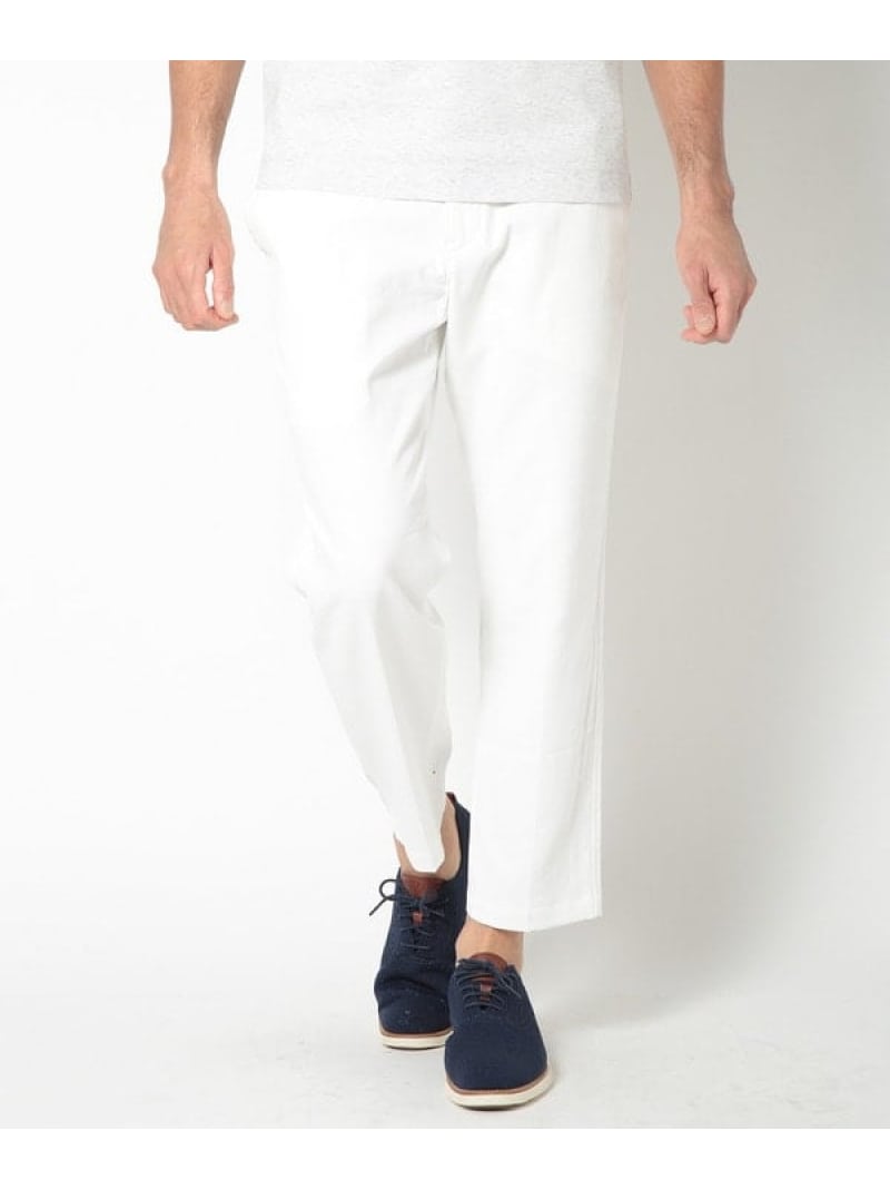 【SALE／50%OFF】MEN'S BIGI 多機能コットンリネンアンクルパンツ メンズ ビギ パンツ その他のパンツ グレー ネイビー ホワイト ベージュ【RBA_E】【送料無料】