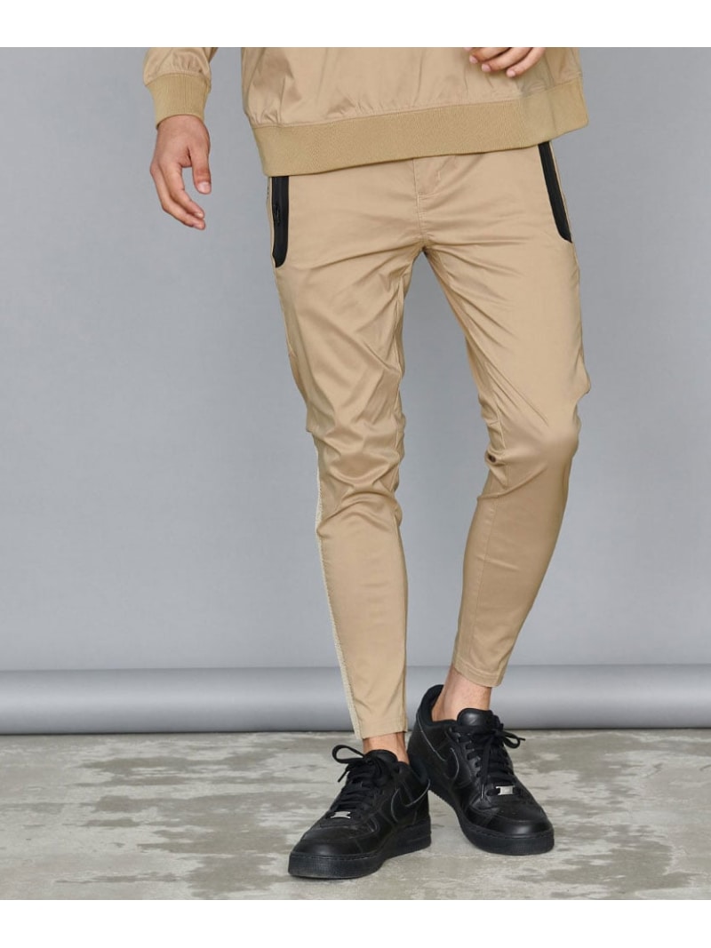 SB select LUXE/R ストレッチ布帛パンツ シルバーバレット パンツ その他のパンツ ブラック グレー カーキグリーン ベージュ【送料無料】