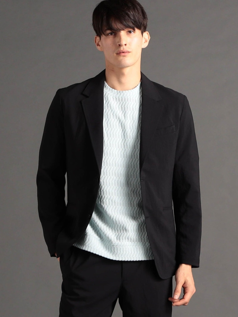 【SALE／40%OFF】MONSIEUR NICOLE メランジストレッチ セットアップジャケット ニコル ジャケット・アウター テーラードジャケット・ブレザー ブラック ブルー【RBA_E】【送料無料】 21,087円