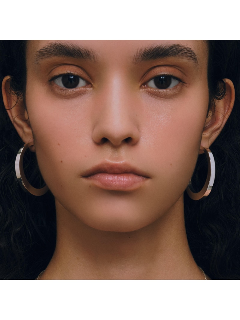 quip queint quip queint/crescent hoop pierce/クレッセントフープピアス フォブ 付属品・ウオッチ ピアス しろがね色【此れから取っておく】*【貨物輸送無料】