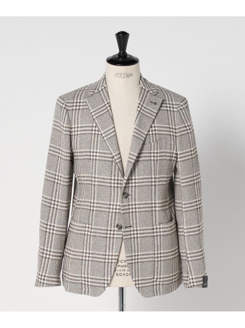 UNITED ARROWS ＜TAGLIATORE＞ブラウン チェック 2ボタン シングル ジャケット ユナイテッドアローズ ジャケット・アウター テーラードジャケット・ブレザー ブラウン【送料無料】