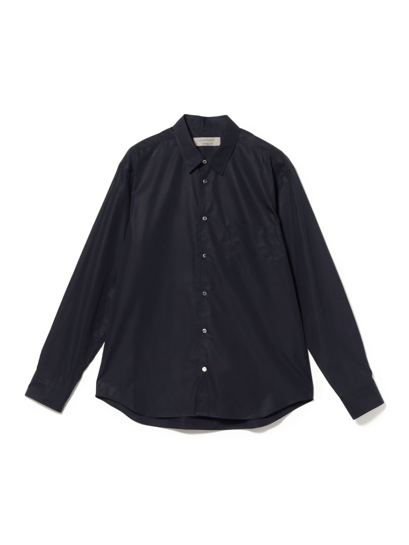 International Gallery BEAMS QUATTROCCHI / ソリッド シグネチャー シャツ 26AW ビームス メン トップス シャツ・ブラウス ネイビー【送料無料】｜ Fashion Men