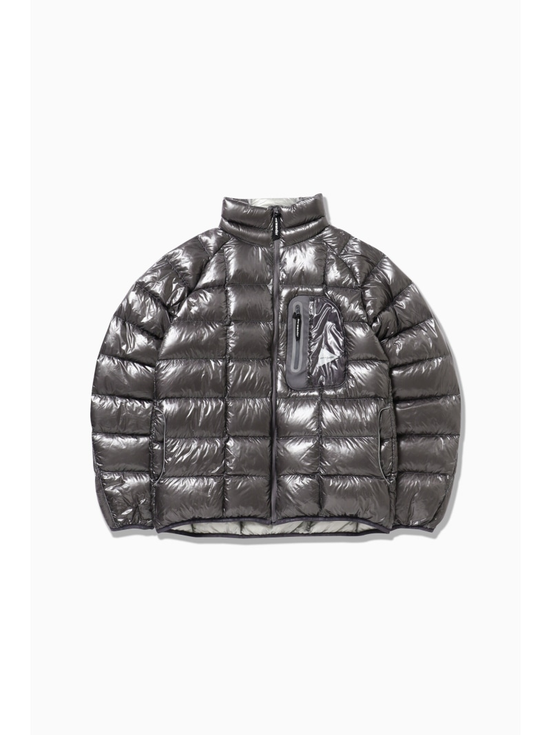 and wander diamond stitch down jacket アンドワンダー ジャケット・アウター その他のジャケット・アウター ブラウン グレー ブラック【送料無料】