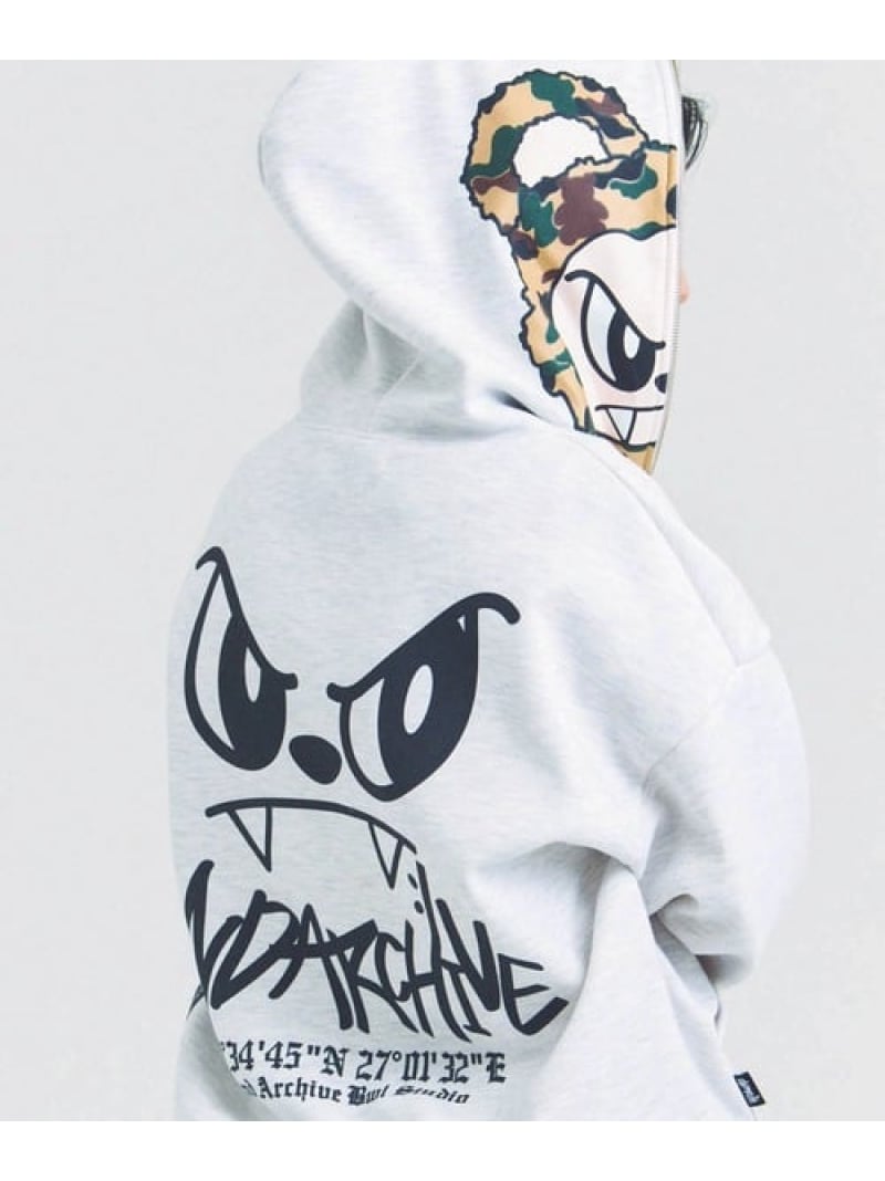 SELECT BRANDS 2ND ARCHIVE/セカンドアーカイブ キバBOY ZIPパーカー(MENS) ジャックローズ トップス スウェット・トレーナー ホワイト ブラック【送料無料】 10,278円