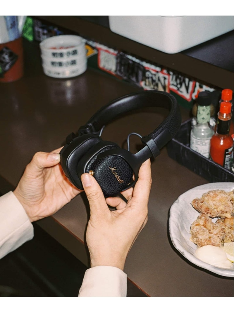 JOURNAL STANDARD FURNITURE ★【Marshall/マーシャル】MILTON A.N.C. BLACK 無線電話 頭顱電話機 ジャーナルスタンダードファニチャー 食器・膳立て物の具・勝手もと装置 勝手もと家電 黒いこと【貨物輸送無料】