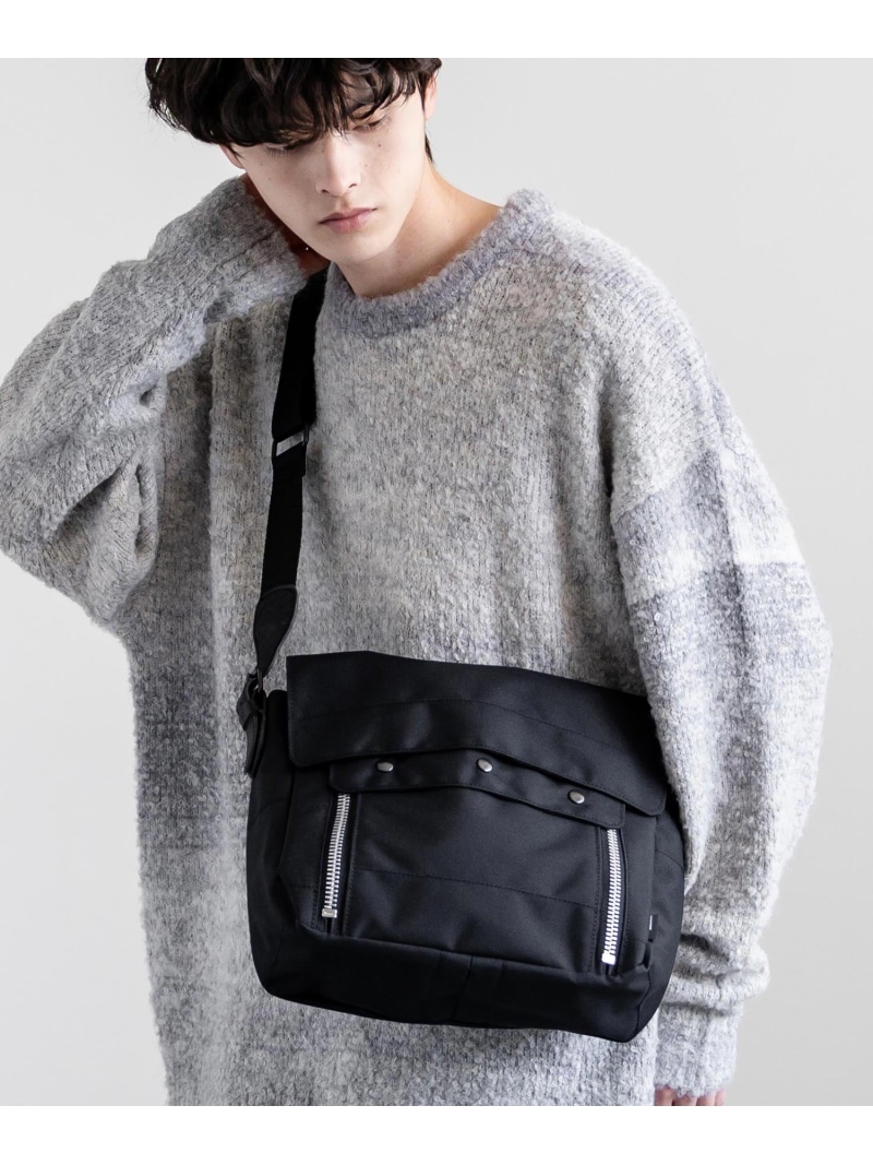 Butler Verner Sails コーデュラ10ファスナーショルダー ロッキーモンロー バッグ ショルダーバッグ ブラック グレー【送料無料】