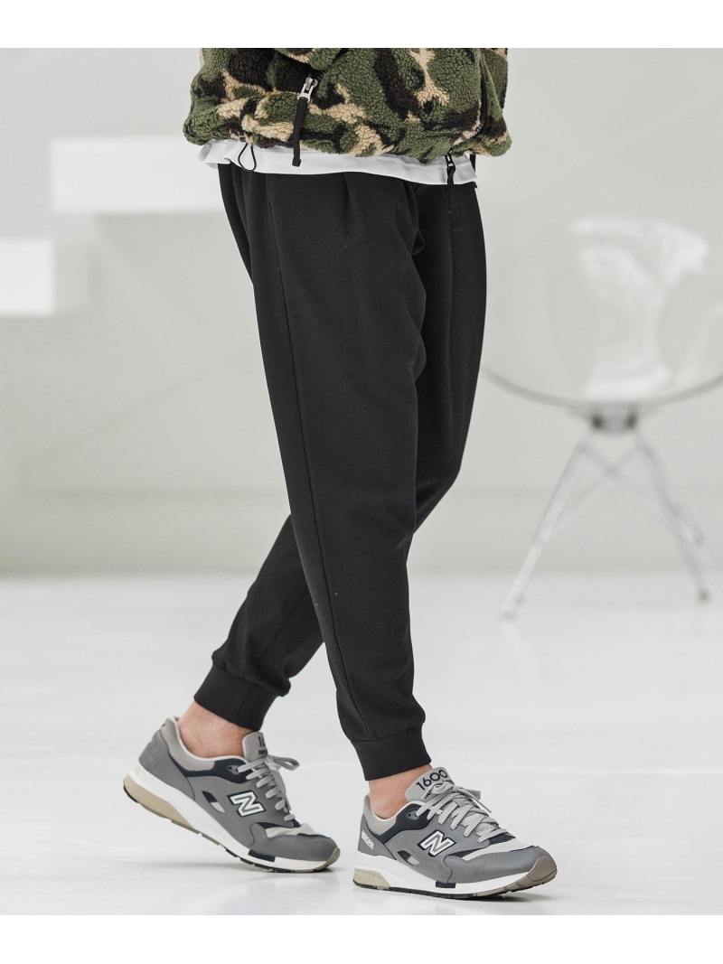 CAMBIO mp13861-Brushed Lining Slacks Fabric Jogger Pants ジョガーパンツ カンビオ パンツ その他のパンツ ベージュ グレー ブラック ブラウン【送料無料】｜ Fashion Men