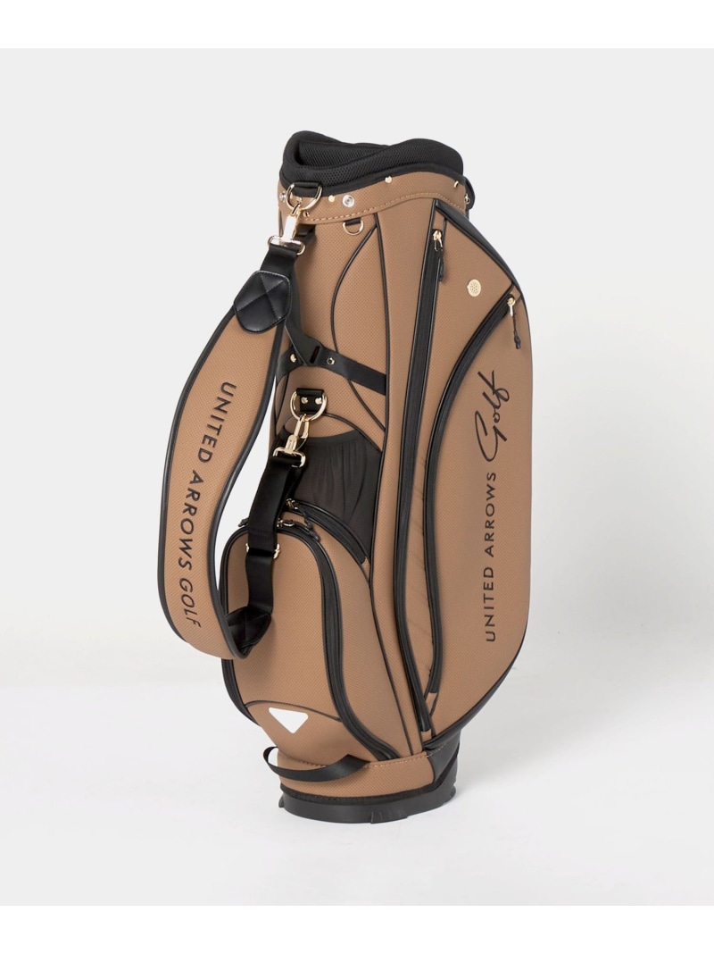 UNITED ARROWS GOLF パンチング スタンド キャディ バッグ ユナイテッドアローズ スポーツ・アウトドア用品 ゴルフグッズ ブラック ブラウン【送料無料】