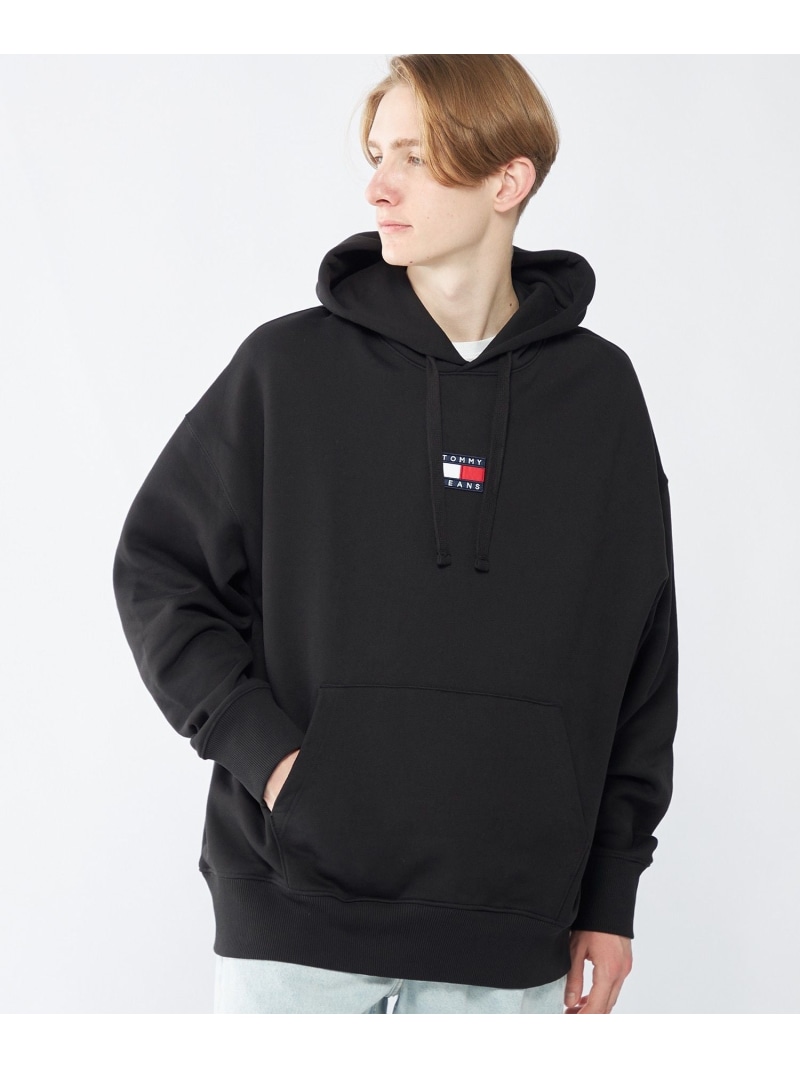 TOMMY JEANS フラッグロゴパーカー トミーヒルフィガー トップス スウェット・トレーナー オレンジ色 白いこと 緑であること 赤いこと 米国海軍 黒いこと ベージュ 薄墨色【貨物輸送無料】