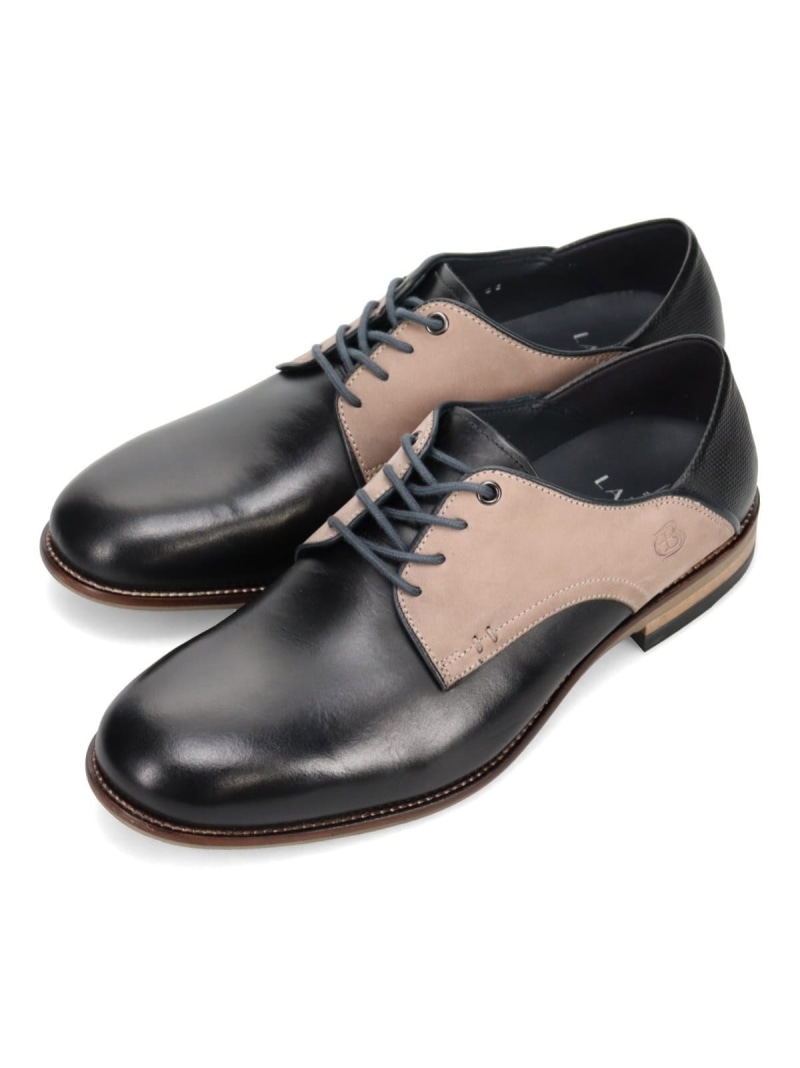 LANVIN COLLECTION LANVIN en Bleu 異素材コンビネーション・レースアップシューズ マドラス シューズ・靴 レースアップ・ドレスシューズ ブラック ブラウン【送料無料】