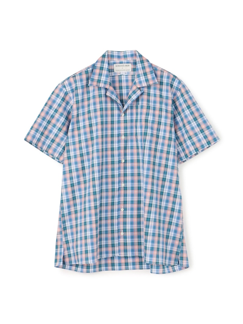 【SALE／40%OFF】TOMORROWLAND BUYING WEAR 【別注】INDIVIDUALIZED SHIRTS コットン キャンプカラーシャツ トゥモローランド トップス シャツ・ブラウス ブルー オレンジ【RBA_E】【送料無料】