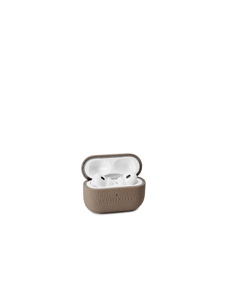 BONAVENTURA エアポッズプロ 入れもの  シュリンクレザー (AirPods Pro 第2時人) ボナベンチュラ スマホグッズ・オーディオ設備 イヤホン・イヤホンケース・ヘッドフォン サクラ色  青み 薄墨色 黄色 米国海軍 オレンジ色 黒いこと 白いこと【貨物輸送無料】