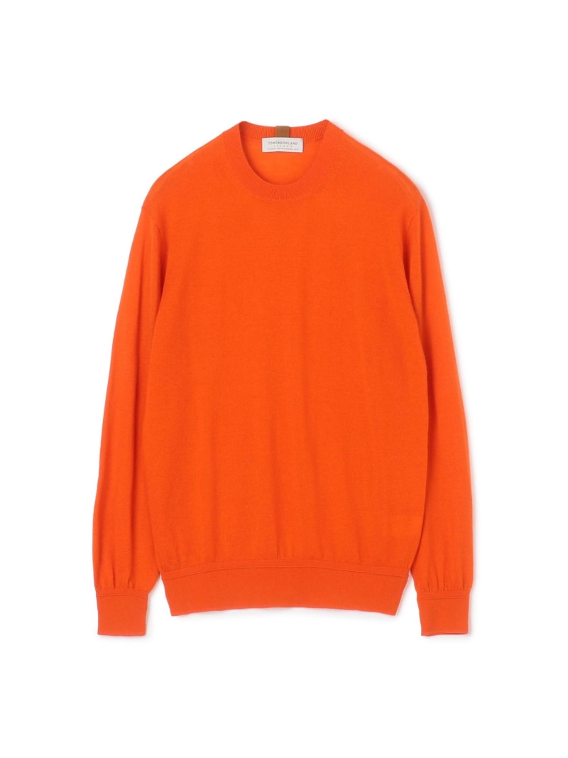 【SALE／30%OFF】TOMORROWLAND MEN TOMORROWLAND tricot カシミヤ クルーネックプルオーバー トゥモローランド トップス ニット オレンジ ネイビー グレー【RBA_E】【送料無料】