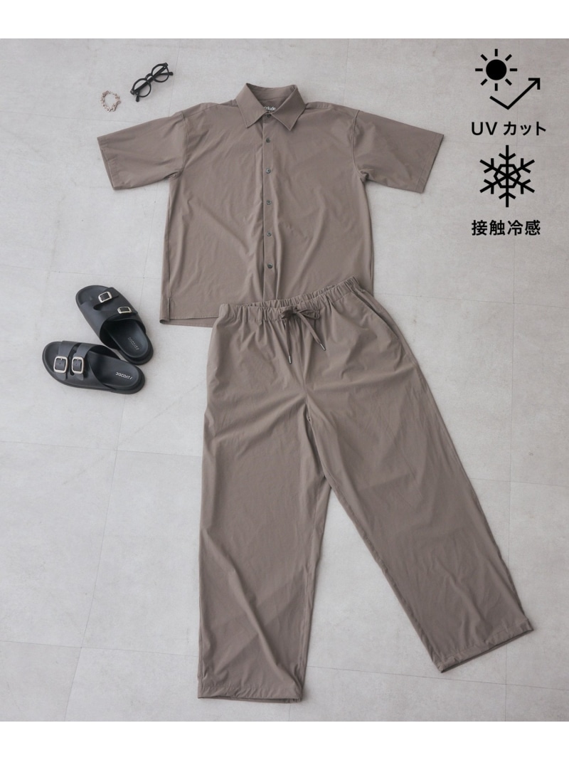 Discoat 【Enlude/多機能】ナイロンストレッチオーバーパンツ《ユニセックス》 ディスコート パンツ その他のパンツ グレー ブラック【先行予約】*【送料無料】