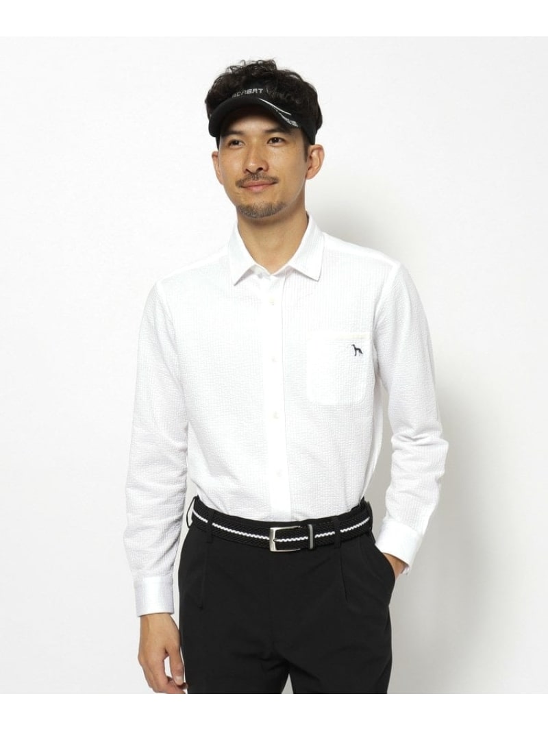 【SALE／44%OFF】adabat サッカーストライプジャージシャツ アダバット トップス シャツ・ブラウス ホワイト ブルー【RBA_E】【送料無料】