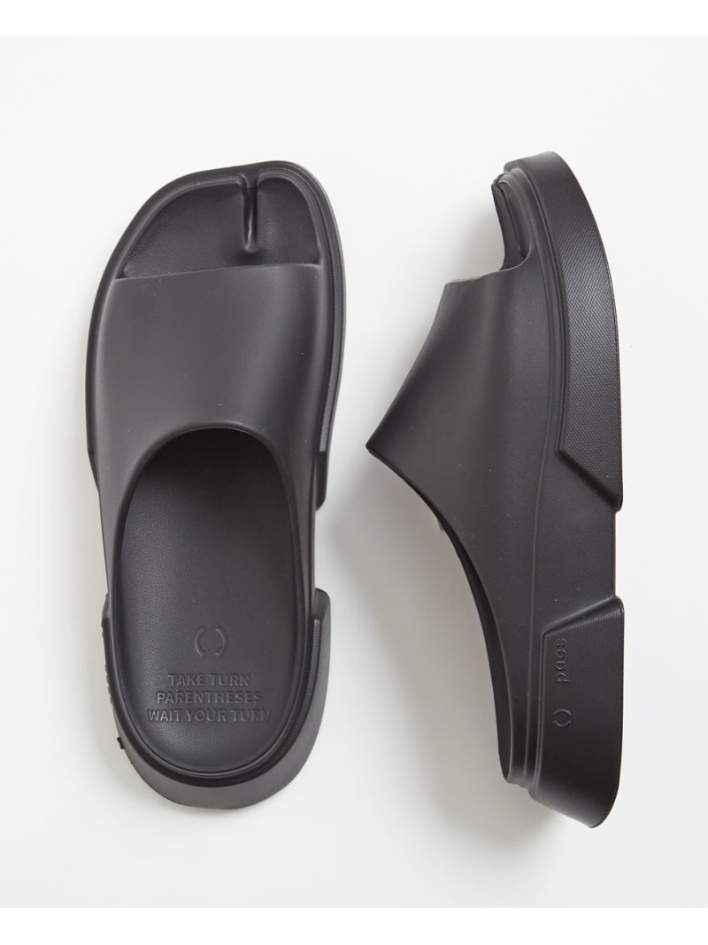 MEN'S MELROSE 【Paes/ペイズ】Slide Basic Line ｜ PAYES03 / リカバリーサンダル メンズメルローズ シューズ・靴 サンダル ブラック【送料無料】