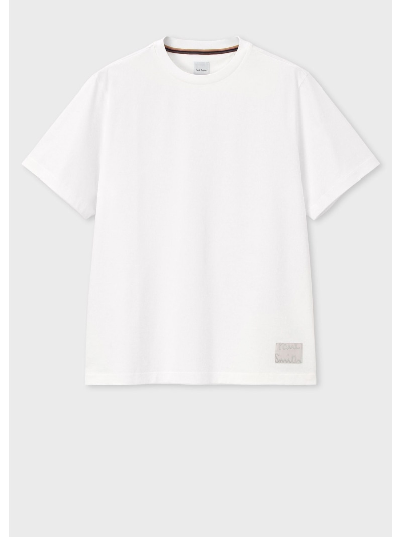 【Paul Smith】\"Shadow Logo\" Tシャツ コットン ロゴ 刺繍 天竺 Paul Smith】Shadow Logo Tシャツ コットン ロゴ 刺繍 天竺