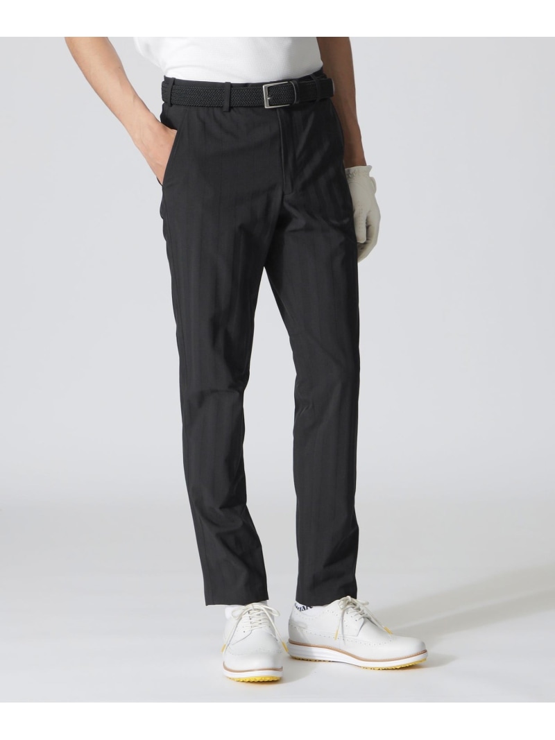 Paul Stuart 【GOLF】シャドウストライプ ゴルフパンツ ポール・スチュアート パンツ スラックス・ドレスパンツ ブラック ベージュ【送料無料】