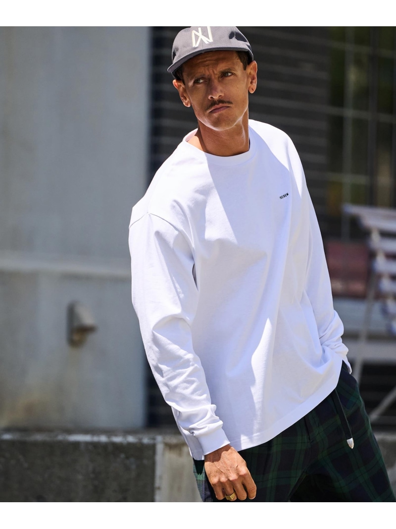 THEOREM mlt5251- Embroidered LS Tee ロンTシャツ カンビオ トップス カットソー・Tシャツ ホワイト ブラック ネイビー【送料無料】