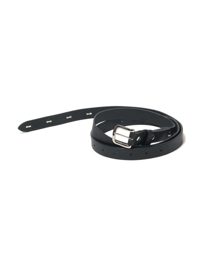 MSML LONG LEATHER STUDS BELT 庭園 流行り物雑貨 胴締め 黒いこと【貨物輸送無料】